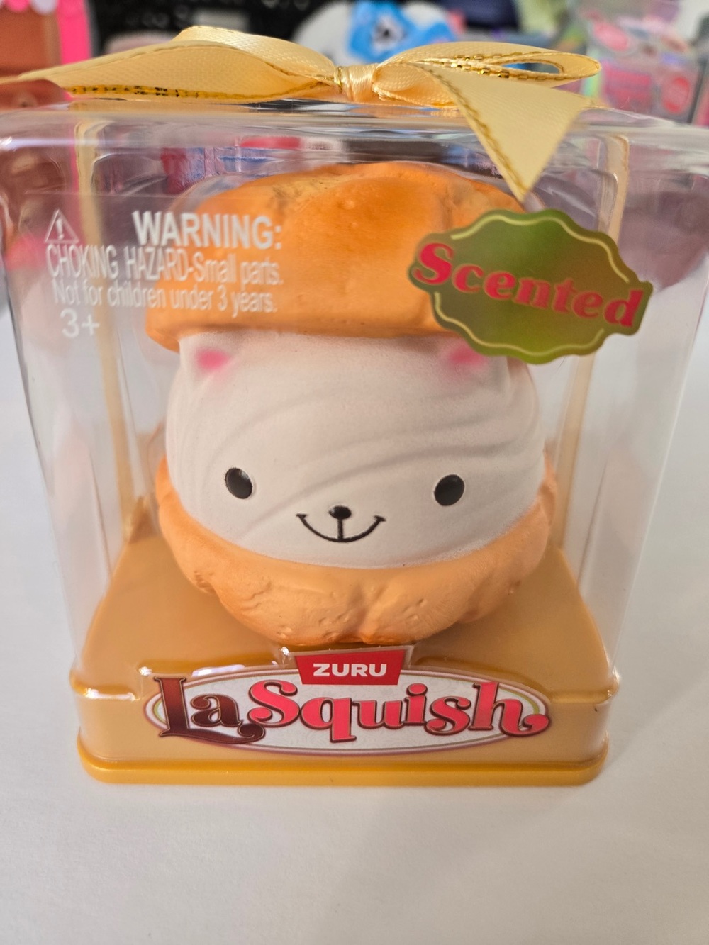 LaSquish Scented Cream & Orange Animal Squishy Toy